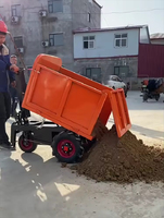 Chariot benne électrique 3 ouvertures, capacité 1000 kg, 1500 W, pour transport lourd en construction, agriculture et entrepôt