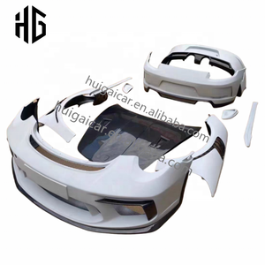 Actualización a GT3 Style Car Bumper Splitter Lip Spoiler Body Kit para Porsche 911 <span class=keywords><strong>991</strong></span>. 2 Kit de cuerpo completo modificado - Product Image 4
