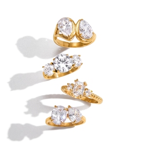 Anillo de Acero de Titanio con Circonita, Joyería de Lujo y Alta Gama que No se Destiñe, un Accesorio Inoxidable para Mujer, Transfronterizo - Product Image 2