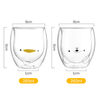 Bambus Vente en gros de café lait résistant à la chaleur Ambres transparents Matcha Borosilicate Tasse en verre à double paroi pour tasses en verre
