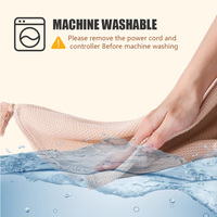 Manta Portátil Acolchada con Calefacción USB, para las Cuatro Estaciones, Suave, Lavable, con Control de Temperatura, Bajo Voltaje y Protección contra Sobrecalentamiento para el Hogar