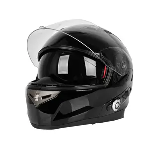 FreedConn BM2-S motosiklet kask interkom akıllı Bluetooth dahili sistem Dot standart kask 3 Riders BT FM radyo ile konuşurken