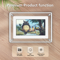 Venta al por mayor OEM Marco de fotos digital acrílico con pantalla IPS de 5 pulgadas y 4GB, con WiFi, para señalización y portafotos.