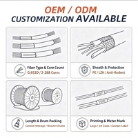 Cable de Fibra Óptica GJYXCH de 1 Núcleo G657A2 para Interiores, 3.0mm, Resistente a la Flexión, para Entierro Directo