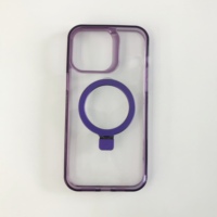 Coque de téléphone antichoc anti-jaunissement à aimant puissant pour iPhone 15/16 Pro Max Business Plus, coque arrière rigide en acrylique PC