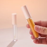 Tube de brillant à lèvres transparent écologique en PET de 5 ml, flacon vide en plastique de calibre 15 pour emballage cosmétique de maquillage des lèvres