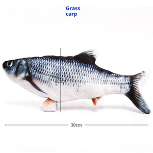 צעצוע דגים חשמלי מודרני ידידותי לסביבה לחתולים, צעצוע אינטראקטיבי למשחק ותנועה עם עמידות לשיניים טוחנות, ציוד לחתולים - Product Image 6