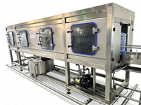 Machine de rinçage, remplissage et bouchage 1000 BPH pour bouteilles de boissons ou autres liquides, ou ligne de production d'eau pour l'emballage