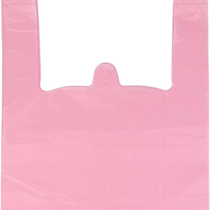 Bolsas de compras para llevar camisetas a granel, bolsas de plástico para comestibles con asas para uso en supermercados, reciclables y respetuosas con el medio ambiente - Product Image 1