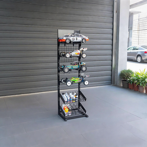 Display mobil RC komersial eceran dengan Slot rak logam rak pajangan ritel logam dengan rak lapis cairan & Cat - Product Image 6