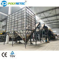 Ligne de recyclage de séchage de lavage de broyage automatique de bouteilles PET de haute qualité