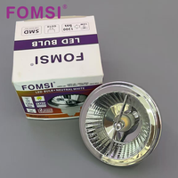 FOMSI 7W AR70 AR111 GU10 Spot LED avec couvercle en plastique et corps en aluminium, ampoule LED AR111 AC85-265V
