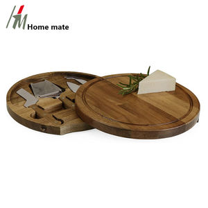Tablero de madera de Acacia para <span class=keywords><strong>queso</strong></span> y carne, juego versátil con 4 herramientas para <span class=keywords><strong>queso</strong></span> - Product Image 3