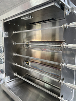 Rôtissoires à poulet verticales au gaz en acier inoxydable / Machine à griller au gaz pour restaurant commercial Four à rôtir le poulet