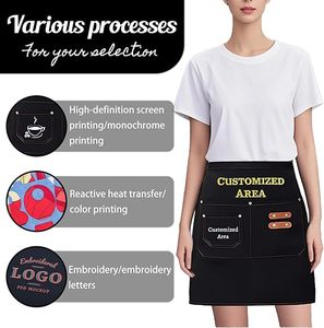 Promotional Waiter Workwear Half <b>Apron</b> Canvas Waterproof Customizable <b>Apron</b> Cooking <b>Kitchen</b> <b>Apron</b> Unisex with Customized Logo - Product Image 6