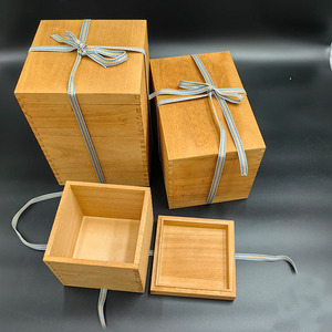 Caja de Madera de Paulownia Cuadrada Hecha a Mano, Embalaje de Regalo Personalizado - Product Image 2