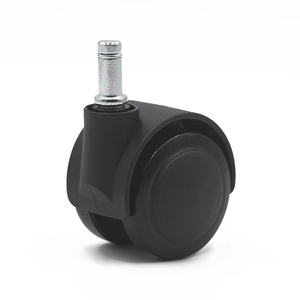Ruedas de acero giratorias de 360° de 50 mm, negras, ajustables, silenciosas y ecológicas, directas de fábrica, para muebles de interior y exterior, hogar y oficina. - Product Image 1