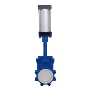 Válvula de cuchilla neumática de hierro dúctil estándar ANSI 125LB/150LB - Product Image 1