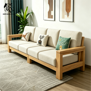 china factory seller cheapest customize small moq eco-friendly modern <b>sofa</b> new design living room furniture <b>wood</b> sectional <b>sofa</b> - Product Image 5
