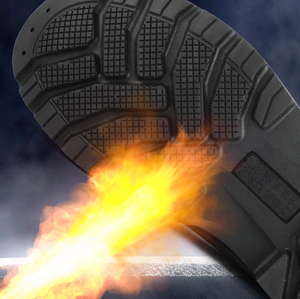Robuste Feuerfeste Forstwirtschafts-Arbeitsschuhe mit Stahlkappe Knöchelstütze Wildleder Gummisohle Rutschfeste Sicherheitsstiefel - Product Image 2