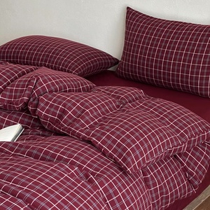 Vua Kích Thước Hiện Đại Bộ Đồ Giường Đặt 100% Rửa Sạch Bông Duvet Cover Sọc Chăn Mô Hình Hình Học Dễ Dàng Chăm Sóc Dây Kéo Đóng Cửa Góc Quan Mối - Product Image 3