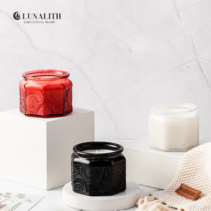 Vela Aromática de Cera de Soya Pequeña, Hecha a Mano, en Frasco de Vidrio Blanco de Lujo, Venta al Por Mayor |   Velas Perfumadas para Venta en Línea - Product Image 5