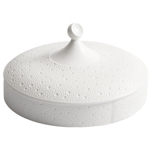 Piatto snack in ceramica piatti divisi griglie ciotole antipasto frutta patatine fritte Dim Sum vassoio da portata con coperchio stoviglie ristorante - Product Image 6