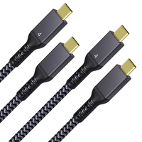 Câble Thunderbolt 4 avec synchronisation 40 Gbps, charge 240 W, affichage 8K et câble Thunderbolt 4 40 Gbps certifié Intel pour l'accueil
