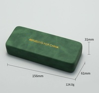 Vente en gros d'usine Huicheng HC-94 Étui à lunettes rectangulaire haut de gamme vintage rayé en PU avec logo personnalisé en cuir et métal pour lunettes de soleil