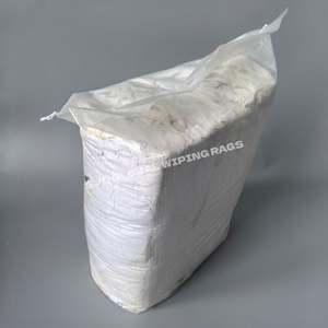 Paños de Limpieza Resistentes de Algodón, Absorbentes de Agua y Aceite, Paños de Felpa Blancos Reciclados para Limpieza - Product Image 1