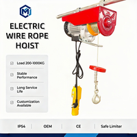 Mini palan électrique CE de qualité industrielle CE, charge lourde, monophasé 110V 220V, Pa 800, pour atelier, grue, entrepôt, levage