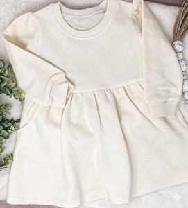 <span class=keywords><strong>Robe</strong></span> en coton pour petites filles, <span class=keywords><strong>sweat</strong></span>-shirt à col rond, personnalisable, en tissu French Terry, pour l'automne et l'hiver, OEM - Product Image 4
