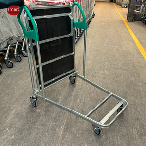 Heavy Duty Nesting Platform <strong>Trolley</strong> Folding Cash and Carry Cart for Warehouse - Product Image 4
