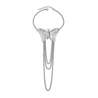 Bracelets de Bras Supérieur Papillon avec Breloques et Longs Glands, Chaînes Tendances pour Femmes, Accessoires de Mode Urbaine, Cadeaux Bijoux