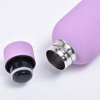 Bouteille d'eau isotherme en acier inoxydable à petite ouverture avec logo personnalisé pour la gym, tasse anti-fuite en caoutchouc pour l'extérieur, vente en gros