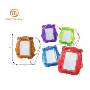 Juguete de aprendizaje educativo para niños en edad preescolar, Garabato reutilizable de plástico, Mini pintura de escritura, tablero de dibujo magnético con cordón - Product Image 1