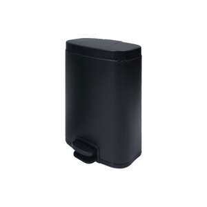 Cubo de basura de acero inoxidable de 10L para el hogar/habitación de hotel, con tapa, de un solo/doble compartimento, con pedal, para separación de basura seca/húmeda en la cocina - Product Image 3