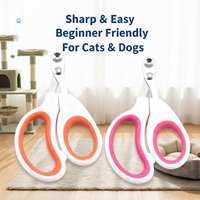 Coupe-ongles et ciseaux portables professionnels pour petits chiens et chats - Acier inoxydable écologique