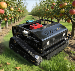 أحدث جزازة عشب روبوتية مجنزرة لعام 2026 - تحكم عن بعد لجميع التضاريس للمزارع والمنحدرات وإزالة الأعشاب الضارة والتنظيف - Product Image 1