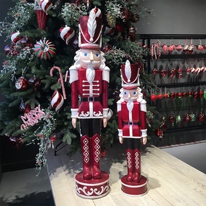 Ornamenti Schiaccianoci in Resina Fatti a Mano, <span class=keywords><strong>Decorazioni</strong></span> Rosse <span class=keywords><strong>per</strong></span> <span class=keywords><strong>Albero</strong></span> <span class=keywords><strong>di</strong></span> <span class=keywords><strong>Natale</strong></span>, Forniture <span class=keywords><strong>per</strong></span> Feste <span class=keywords><strong>Natalizie</strong></span> all'Ingrosso - Product Image 1