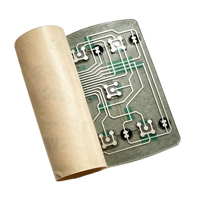 Clavier à membrane tactile LED fiable, auto-adhésif, personnalisé, imprimé sur écran, industriel, PET, certifié ISO9001:2015, FLEXKYS