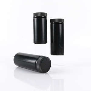 Botella de Plástico HDPE Negra para Vitaminas, 100ml 150ml 200ml, Envase de Boca Ancha para Suplementos de Proteína en Polvo, Logotipo Personalizado, Capacidad - Product Image 2