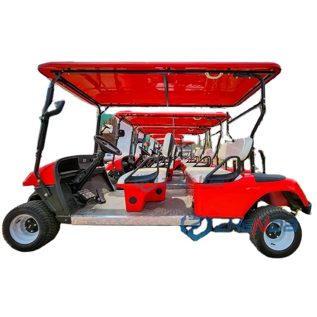 Neu gestartet angehoben Club Auto 6-Sitzer Elektro-Golf wagen Utility Buggy Golf Push Carts Golf Cart zum Verkauf