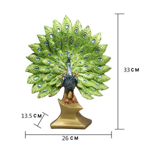 Vaso Ornamentale a Forma di Pavone in Stile Europeo per Vetrinetta del Vino, Ingresso, Soggiorno, Adatto Come Regalo per Matrimoni - Product Image 2