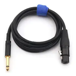 Kostenlose Probe 6,35 XLR Stecker Stereo-/Audio-Kabel Lautsprecherverbinder HiFi ausgewogener Adapter Video-/Audio-Kabel zu Weibchen