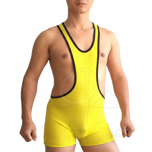 Durable Comfortable Professional Weightlifting Uniforms Customize Design Wrestling <b>Singlets</b> <b>for</b> <b>Men</b> Breathable Anti-Pilling - Product Image 1
