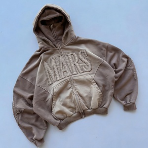 Sudadera con Capucha Térmica de Alta Calidad, 500 g/m², 100% Algodón Francés, Corte Cuadrado, Cierre Completo con Cremallera, para Hombre y Mujer - Product Image 4