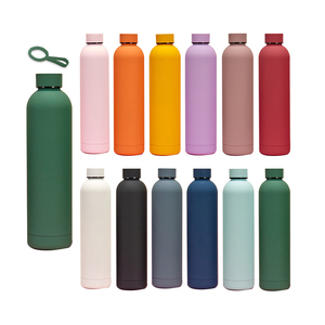 Customized 500ml Rubber Coated Stainless Steel Insulated Water Bottle For Travel,gym,sports,hiking,cycling,school,wedding Gift - Product Image 5