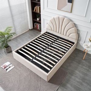 Modern European Luxury Tufted Gas Lift <strong>Underbed</strong> Storage Platform <strong>Bed</strong> with Metal Frame for Bedroom Furniture - Product Image 6