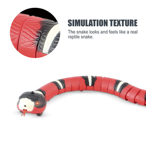 Juguetes Interactivos Inteligentes para Gatos, <span class=keywords><strong>Serpiente</strong></span> Electrónica Automática, Recargable por USB, <span class=keywords><strong>Juguete</strong></span> de Plástico para Gatitos - Product Image 4